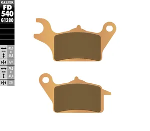 Juego de pastillas de freno sinterizadas modelo HH para motocicleta