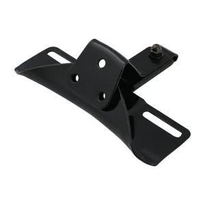 Soporte de matrícula estilo OEM, 3 orificios. Negro