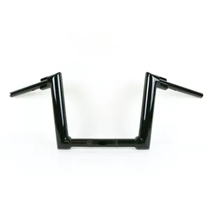Kodlin, manillar Str8Up de 2" medio 28 cm de alto. Negro