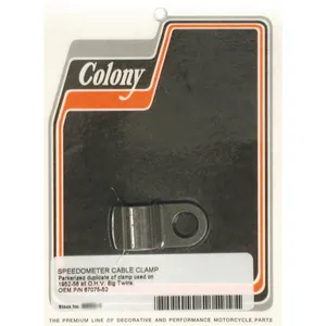 Colony, abrazadera de cable de velocímetro. Parkerizado negro