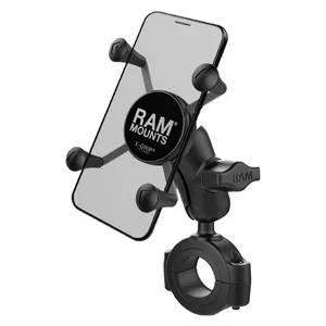 RAM Mounts, Soporte para teléfono X-Grip con base de riel Torque. Teléfono pequeño