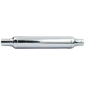 Silenciador tipo cigarro estilo OEM 58-E78, 22" de largo, cromado