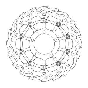 Rotor de freno flotante serie Flame de Moto-Master