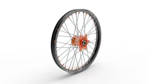 Rueda Elite MX-EN A60 con radios plateados para motocicleta