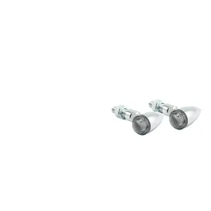 Intermitentes LED PB2 cromados, lente ahumada