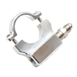 Soporte para manómetro de presión de aceite de manillar de 1". Natural