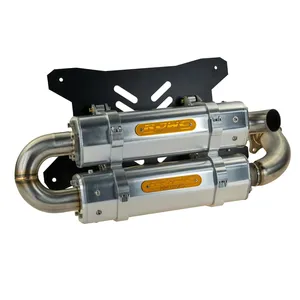 Silenciador Slip-On de aluminio APX - Escape doble