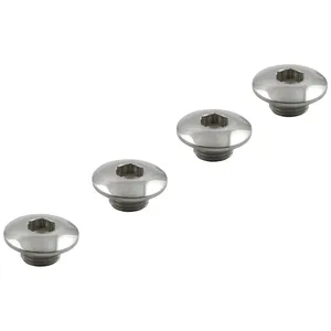 Street Hogs, juego de tapones de extremo del árbol de balancines. Estilo OEM. Acero inoxidable