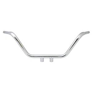 Manillar handlebar estilo custom de 1-1/4 pulgadas con acabado cromado brillante