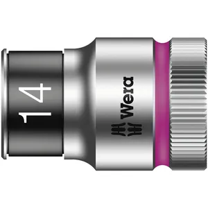 Llave de vaso Wera Zyklop 1/2" con función de retención - Métrica 14.0