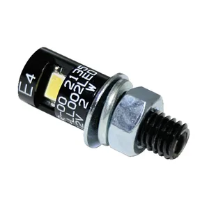 Burdett, tornillo de montaje para matrícula LED. Negro
