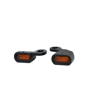 Fastline, intermitentes LED para instalar debajo del manillar. Negro