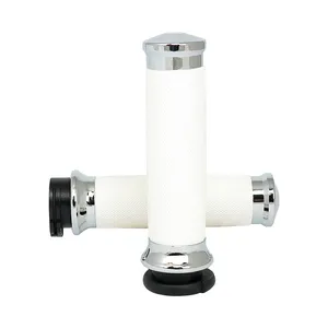 Empuñaduras Avon Custom Contour, cromo/blanco