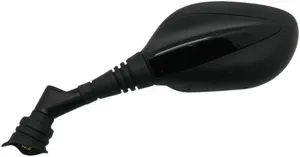 Espejo retrovisor universal con marca E montado en manillar de motocicleta