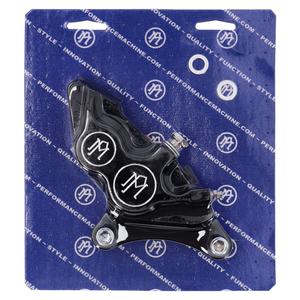 PM, pinza de 4 pistones 137x4b. Montaje directo, 11.5" derecha delantera. Negro CC