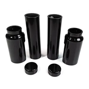 Cult-Werk, Kit de cubiertas de varillas de horquilla de 6 piezas S. Negro brillo