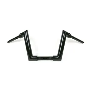 Kodlin, manillar Str8Up de 2" medio 28 cm de alto. Negro