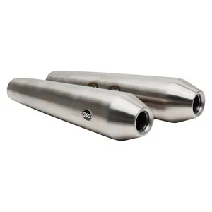 S&S, silenciadores slip-on solo para competición. Acero inoxidable