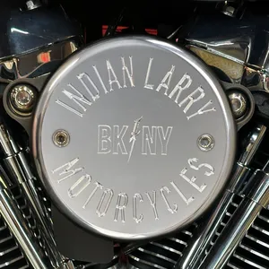 Tapa del filtro de aire Indian Larry, BK/NY. Pulido
