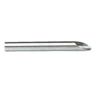 Paughco, Extensión de tubo de escape. Corte diagonal de 18". Cromo
