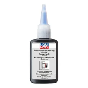 Liqui Moly, fijador de roscas. Resistencia media. Botella de 50 gramos