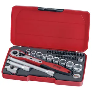 Teng Tools, juego de llaves de vaso de 3/8". Métrico 34pc
