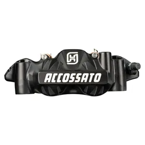 Accossato, pinza de freno radial monobloque de 108 mm derecha. Negra