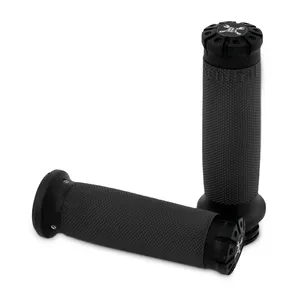 Burly, juego de empuñaduras Hawk Billet. Negro Texturizado