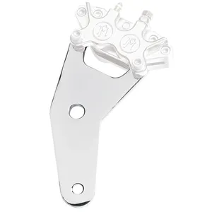 Soporte de pinza trasera de 4 pistones PM, 10". Cromado