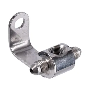 Goodridge adaptador para interruptor de freno. Acero inoxidable pulido