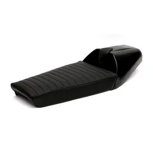 C-Racer, asiento Late Classic café racer. Negro