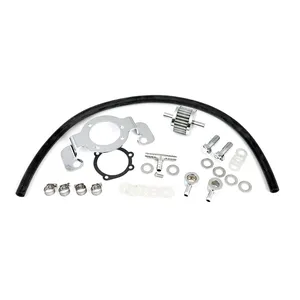 Kit de soporte adaptador de filtro de aire. Cromado