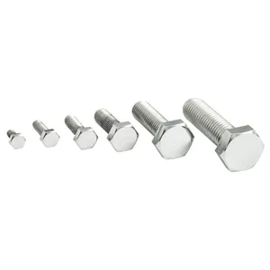 Perno hexagonal M12 x 45mm, acero inoxidable pulido