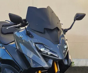 Parabrisas transparente para scooter montado en manillar