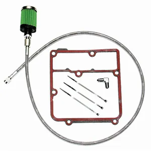 Kit de respiradero del depósito de aceite Feuling. Pulido. Dyna