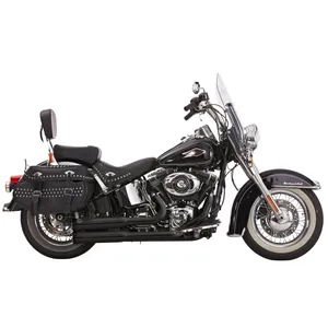 Sistema de escape Falcon Double Groove 2 en 2 acabado negro
