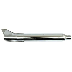 Silenciador Fishtail estilo OEM 58-66, 28" de largo, cromado