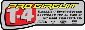 Exhaust stickers - T-4 logo decal