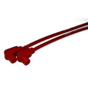 Juego de cables de bujía Taylor, 8mm Pro. Rojo