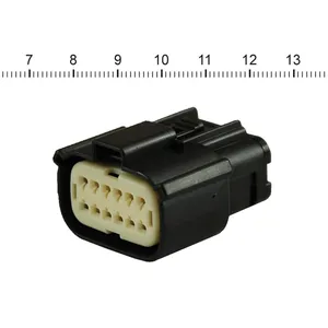 NAMZ, conector Molex MX-150. Negro, hembra, 12 pines
