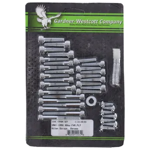 Kit de montaje de tapa lateral Big Twin, cromo allen