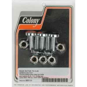 Colony, kit de pernos y tuercas para el rotor de freno trasero. Torx Cromo