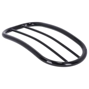 Highway Hawk, portaequipaje para conductor único. Tubular. Negro brillante <span style="color: red;font-size: 0,5em">- PEDIDO ESPECIAL -</span>