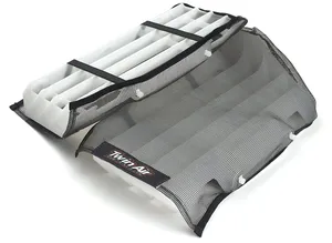 Fundas protectoras negras para radiador de motocicleta