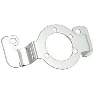 Soporte adaptador del filtro de aire. Cromado