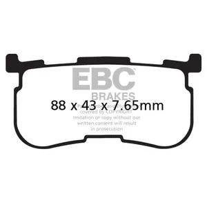 EBC, juego de pastillas de freno. Orgánicas