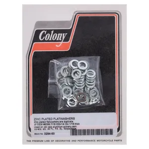 Colony, arandelas planas 1/4" galvanizadas