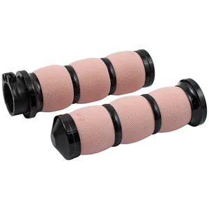 Empuñaduras Avon con amortiguación de aire, anodizadas negras/rosas