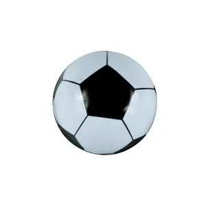 Trik Topz, soportes de matrícula Balón de fútbol. Negro