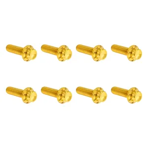 Arlen Ness, Kit de Hardware de 12 Puntos de Titanio, Puerta de Trampa, Gold